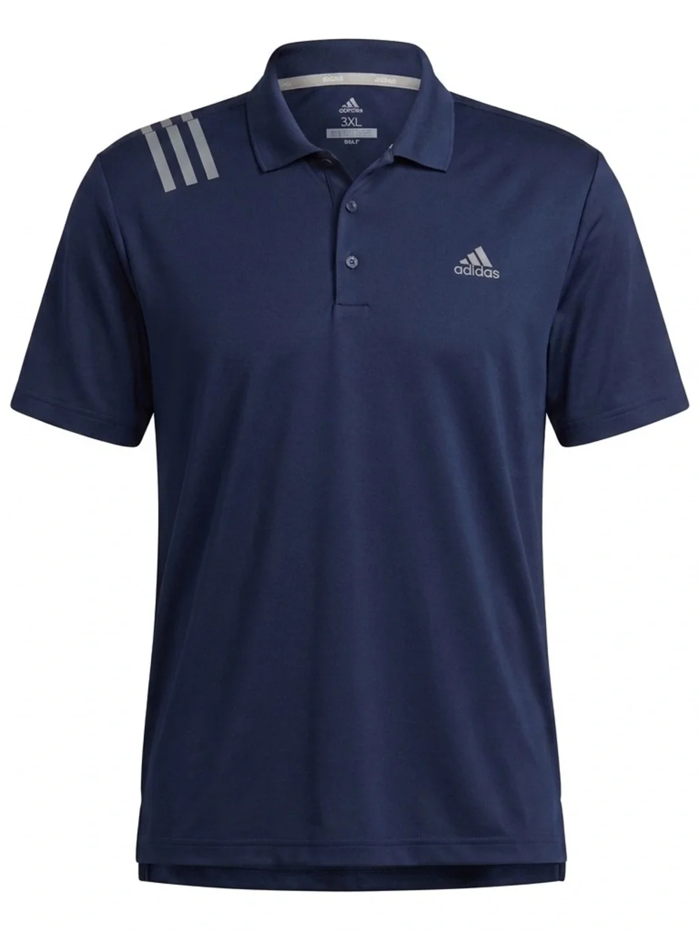 NEW ADIDAS Mens Navy Blue Performance Golf Polo Shirt 2XL Logo